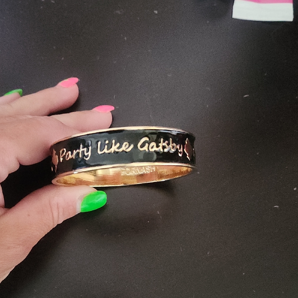 Gold and Black 'Party Like Gatsby' Bangle